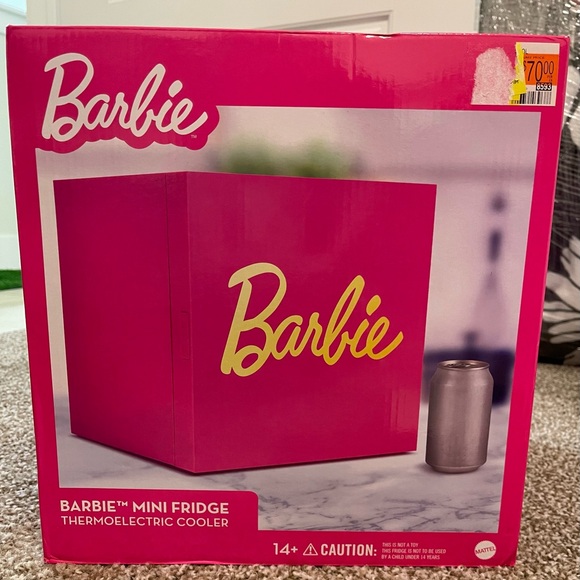 Barbie Pink Mini Fridge - Picture 1 of 6